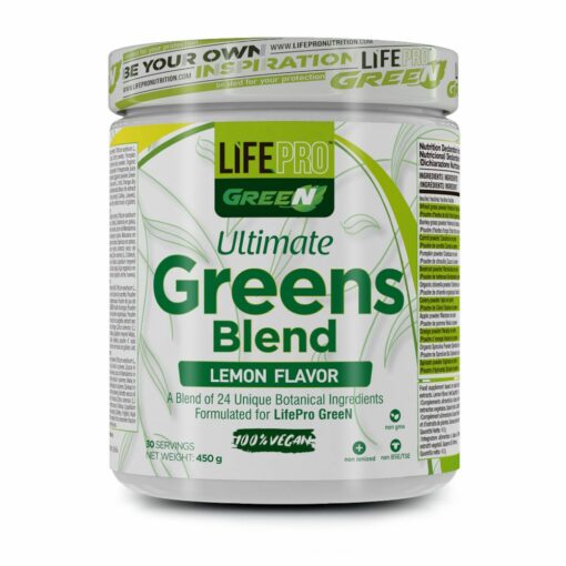 Life Pro Ultimate Greens Blend 450g lemon